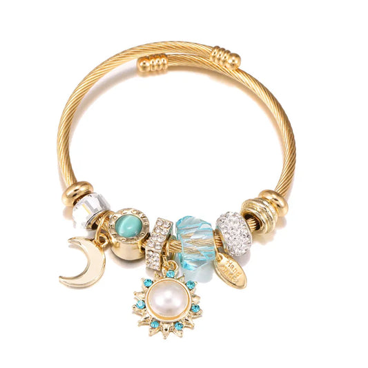 Sun & Moon Gold Bracelet