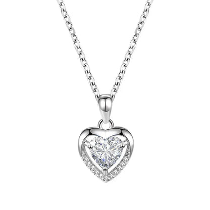 Heart Sparkling Pendant Necklace