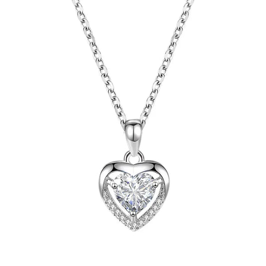 Heart Sparkling Pendant Necklace