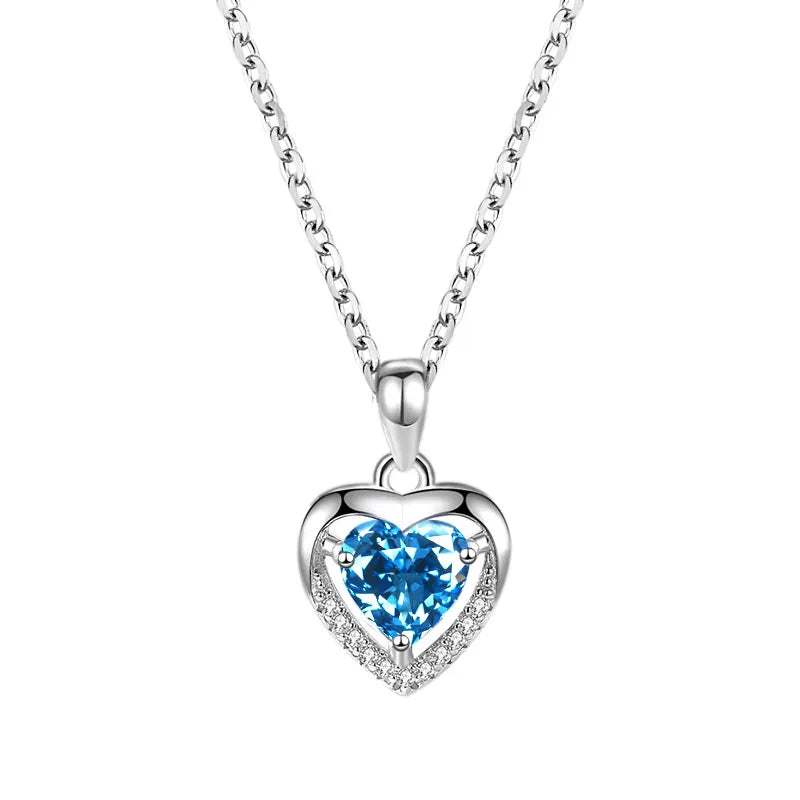 Heart Sparkling Pendant Necklace
