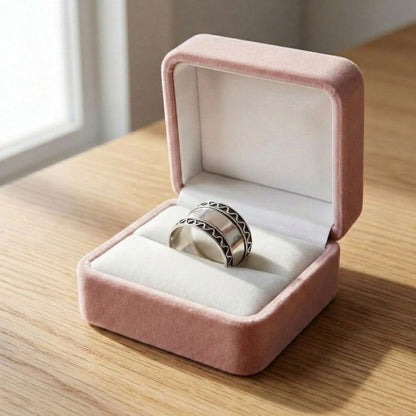 Vintage Silvered Form Ring