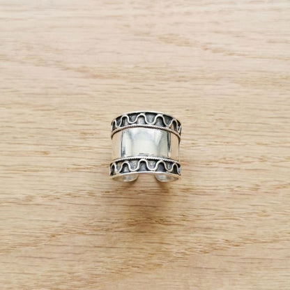 Vintage Silvered Form Ring