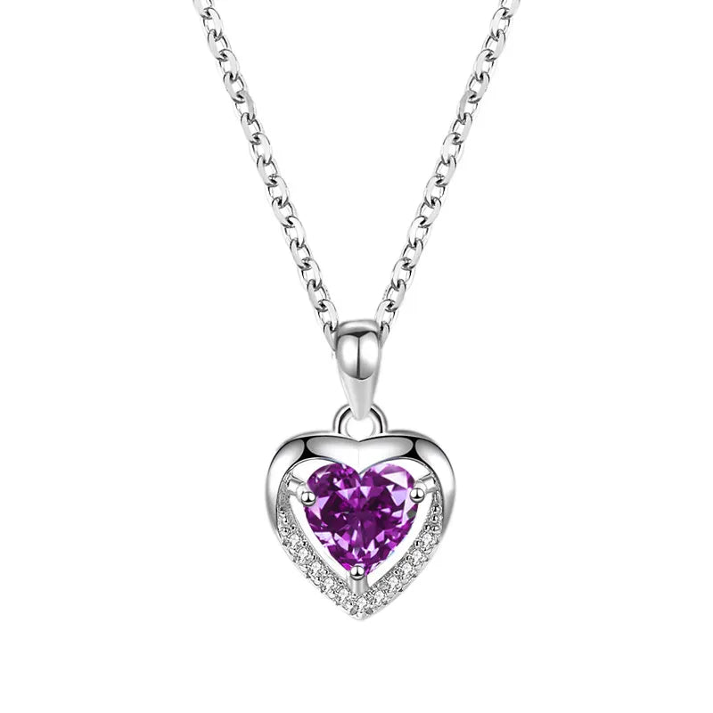 Heart Sparkling Pendant Necklace