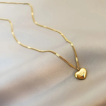 Simple Love Heart Necklace – Vintage Style
