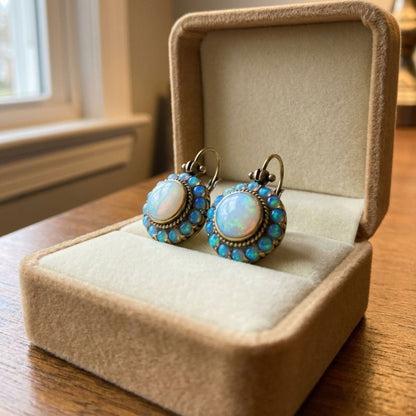 Vintage Estate Opal Earrings