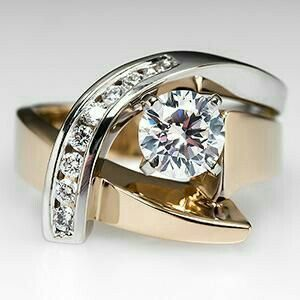 Vintage Gold & Silver Chrono RIng-Lydieannejewelry